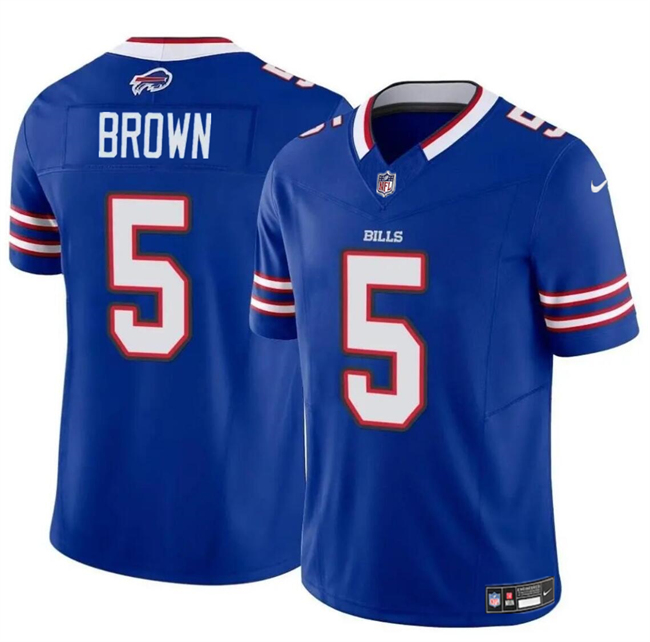 Men's Buffalo Bills #5 Anthony Brown Blue 2024 F.U.S.E. Vapor Untouchable Limited Football Stitched Jersey - Click Image to Close